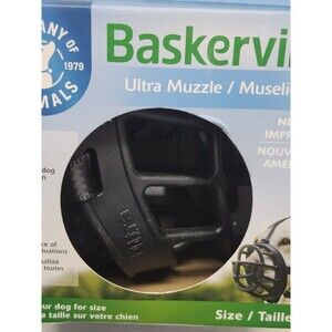 Baskerville Ultra Muzzle Size 5 Black Dog Muzzle Treat Friendly New In Box